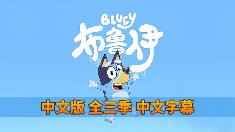 Bluey布鲁伊一家国语动画片，全1-3季共156集，1080P高清视频带中文字幕，百度网盘下载！ | 继续淘