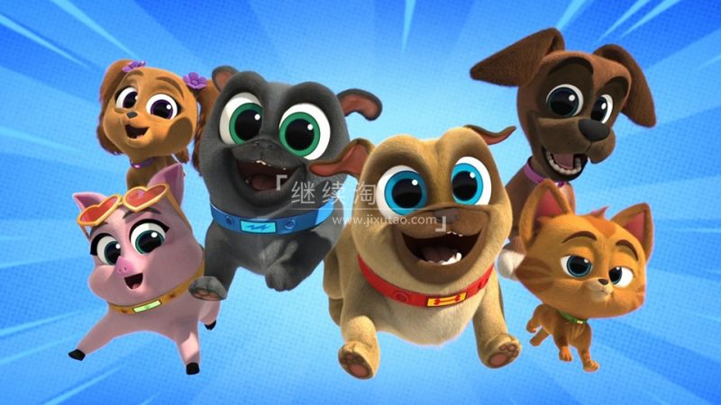 迪士尼英语动画片《Puppy Dog Pals汪汪一对宝/小狗的朋友》全5季共232集，1080P高清视频带英文字幕，百度网盘下载！ | 继续淘