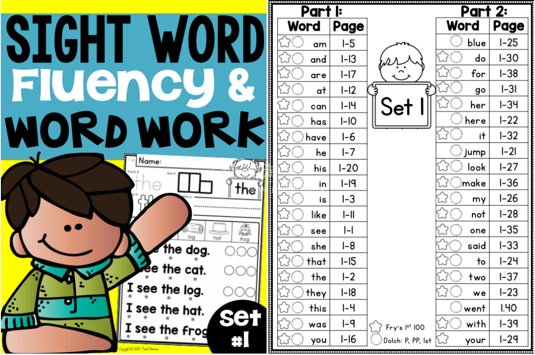 Sight Word Sight Word Fluency and Word Work 图片3