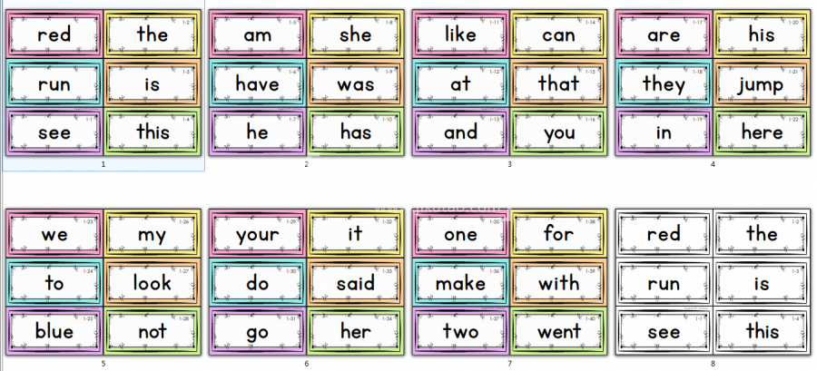 Sight Word Sight Word Fluency and Word Work 图片7