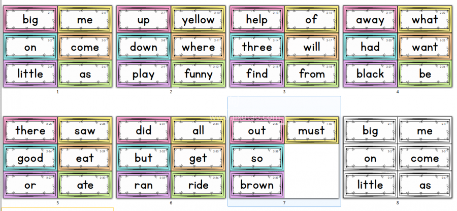 Sight Word Sight Word Fluency and Word Work 图片13